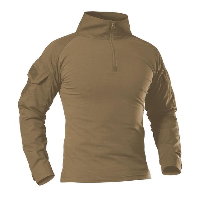 US Army Style Combat Cargo Shirt - Indigo-Temple