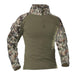 US Army Style Combat Cargo Shirt - Indigo-Temple