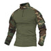 US Army Style Combat Cargo Shirt - Indigo-Temple
