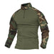 US Army Style Combat Cargo Shirt - Indigo-Temple