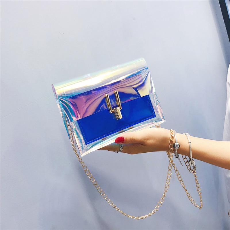 GEONYIEEK™ Transparent Modern Colored Purse - Indigo-Temple