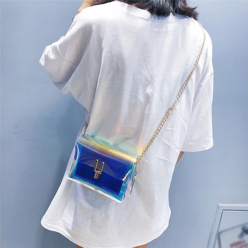 GEONYIEEK™ Transparent Modern Colored Purse - Indigo-Temple