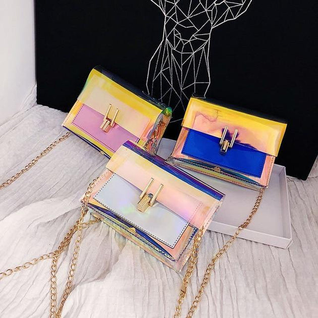 GEONYIEEK™ Transparent Modern Colored Purse - Indigo-Temple