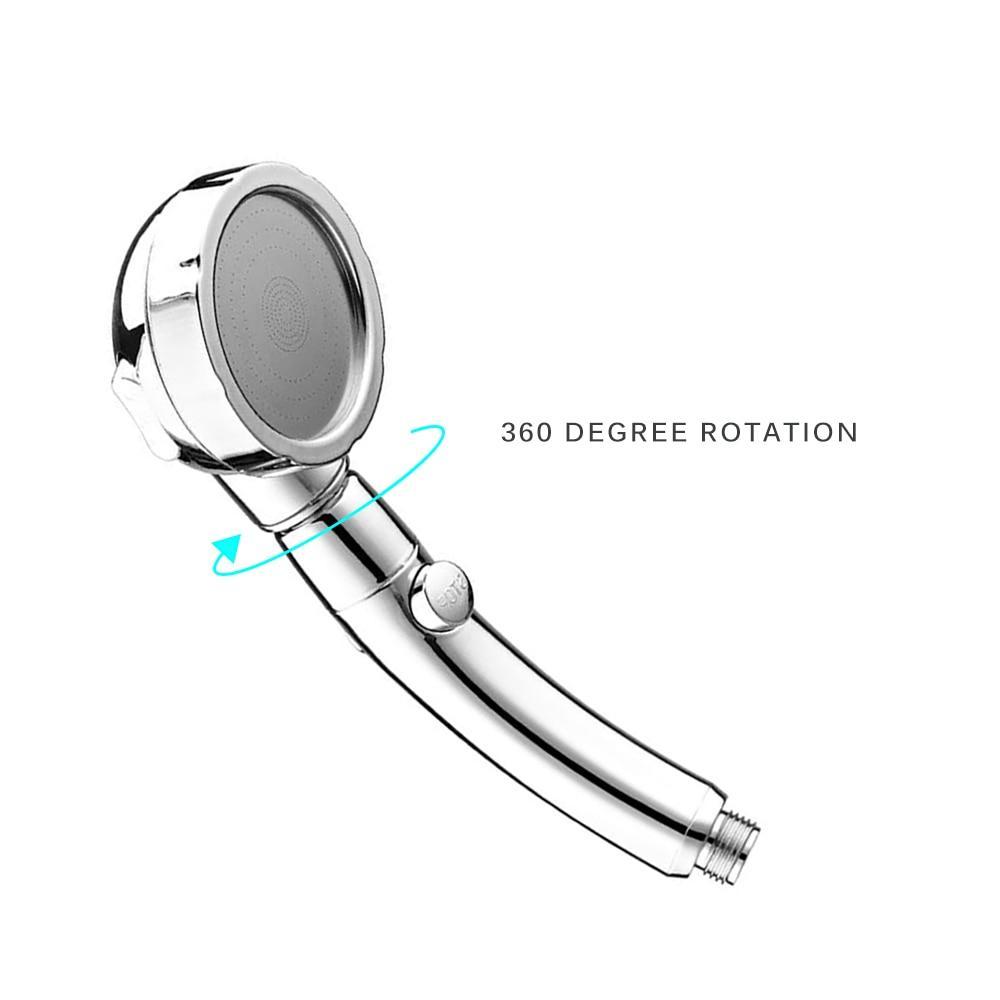 Smart-Control Triple-Pressure Rotating Showerhead - Indigo-Temple
