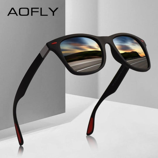 AOFLY™ Ultra-Light TR90 Unisex Polarized Sunglasses - Indigo-Temple
