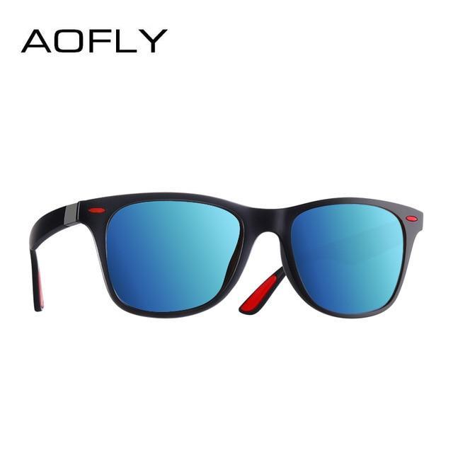 AOFLY™ Ultra-Light TR90 Unisex Polarized Sunglasses - Indigo-Temple