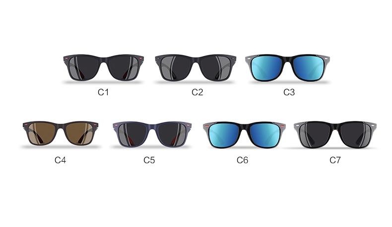 AOFLY™ Ultra-Light TR90 Unisex Polarized Sunglasses - Indigo-Temple