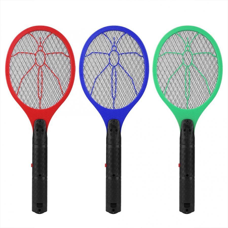Handheld Electric Mosquito Zapping Racket - Indigo-Temple