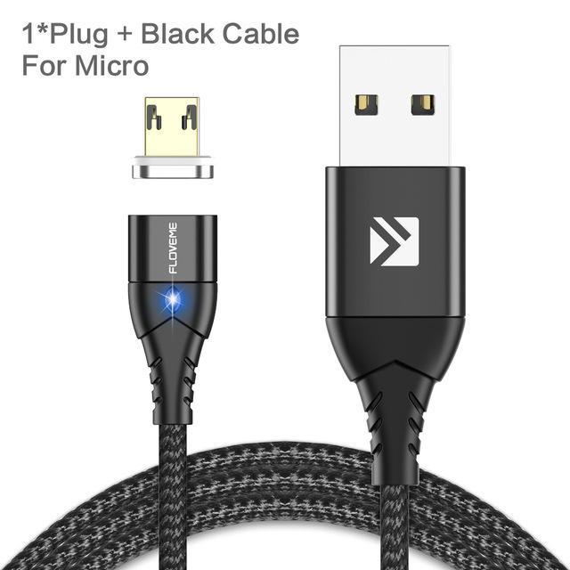 3A High-Speed Magnetic Charging Cable (Micro-USB/Type-C/Apple) - Indigo-Temple