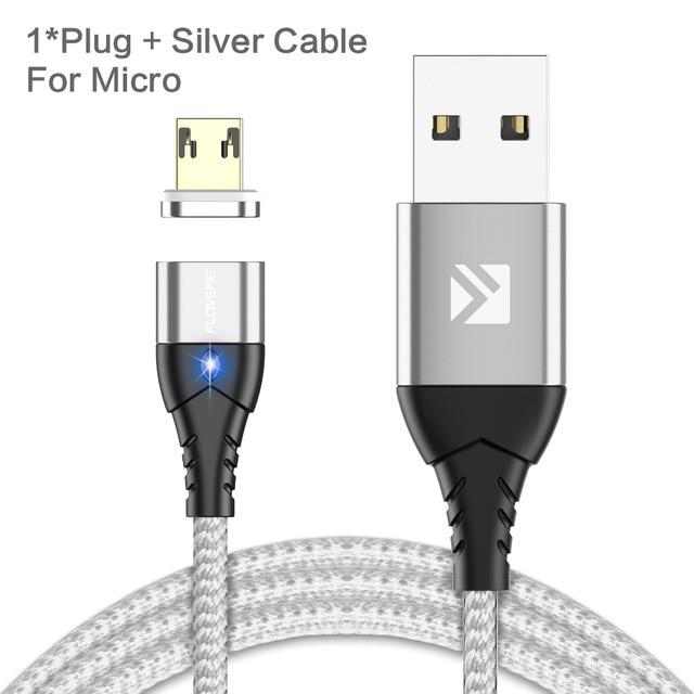 3A High-Speed Magnetic Charging Cable (Micro-USB/Type-C/Apple) - Indigo-Temple