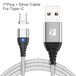 3A High-Speed Magnetic Charging Cable (Micro-USB/Type-C/Apple) - Indigo-Temple