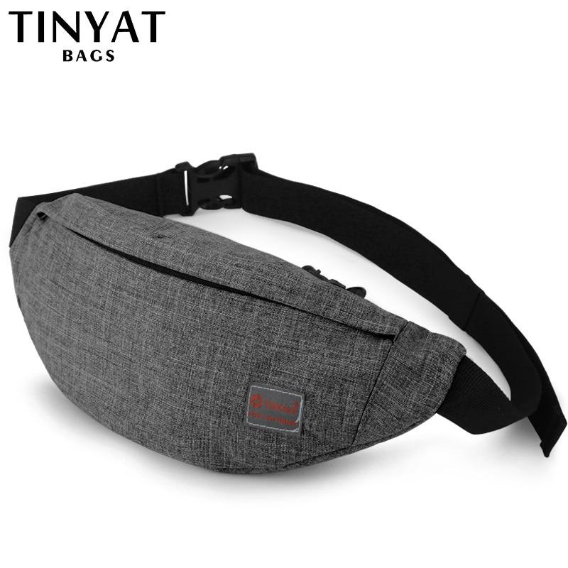 TINYAT™ Casual Polyester Fanny Pack - Indigo-Temple
