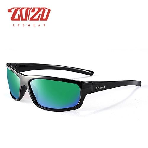 20/20™ Polarized Anti-Glare Sporty Sunglasses - Indigo-Temple