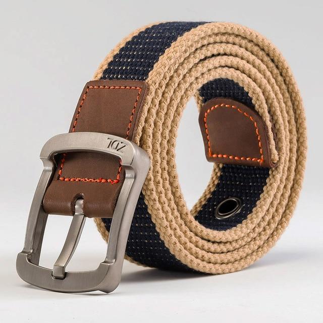 MEDYLA™ Casual Military-Style Unisex Canvas Belt - Indigo-Temple