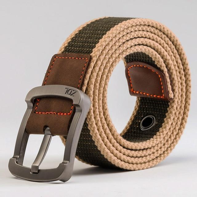 MEDYLA™ Casual Military-Style Unisex Canvas Belt - Indigo-Temple