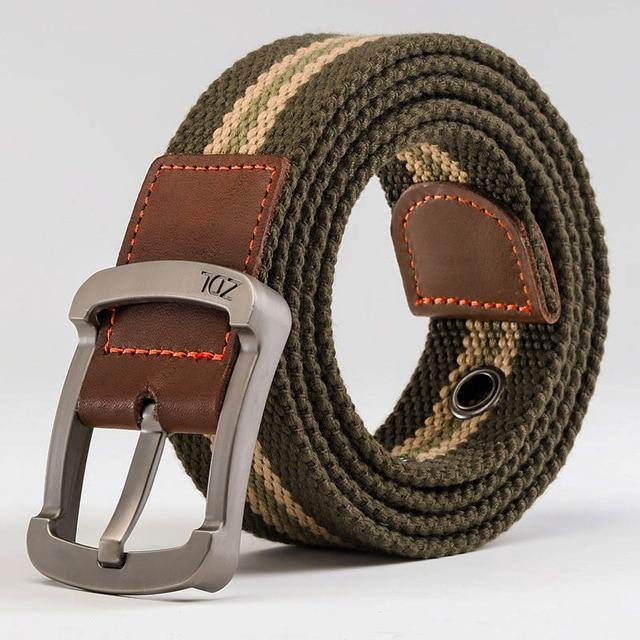 MEDYLA™ Casual Military-Style Unisex Canvas Belt - Indigo-Temple
