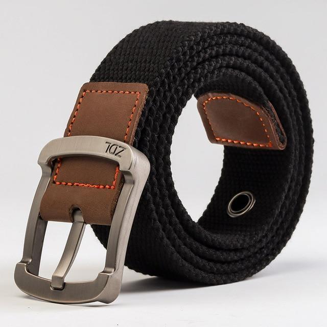 MEDYLA™ Casual Military-Style Unisex Canvas Belt - Indigo-Temple