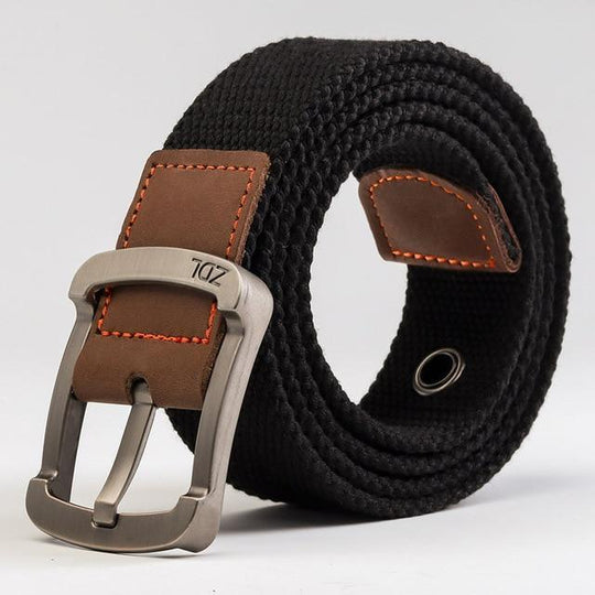 MEDYLA™ Casual Military-Style Unisex Canvas Belt - Indigo-Temple