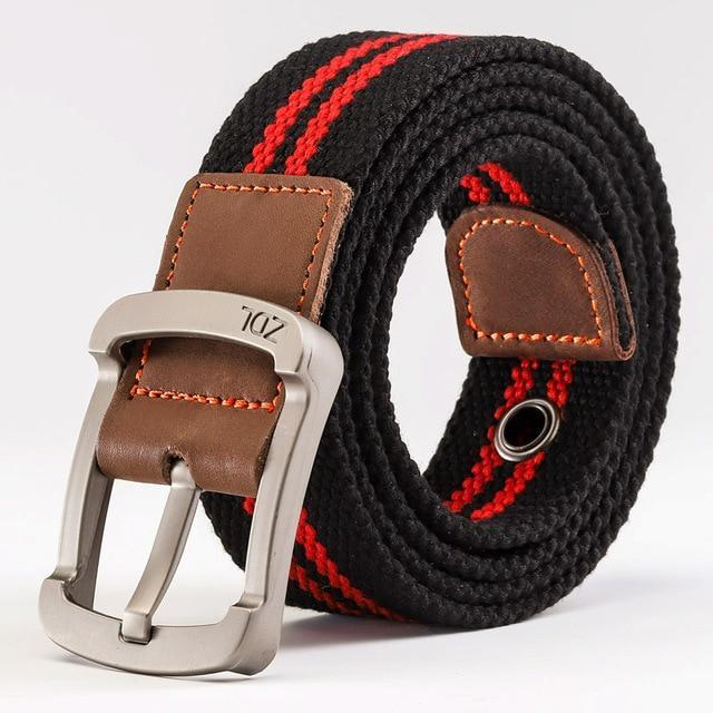MEDYLA™ Casual Military-Style Unisex Canvas Belt - Indigo-Temple