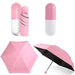 Pocket Sized Ultra Small Capsule Umbrella - Indigo-Temple