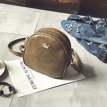 GoldCrown™ Zip-Up Compact Leather Purse - Indigo-Temple