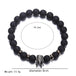 Classic Lava Stone Handmade Unisex  Beaded Bracelets - Indigo-Temple