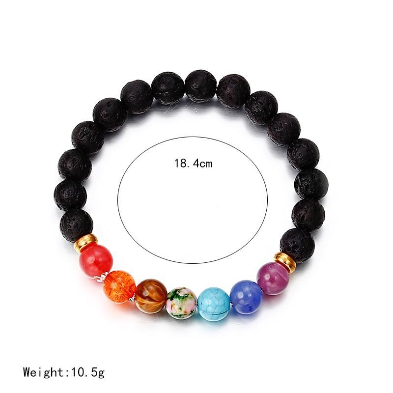 Classic Lava Stone Handmade Unisex  Beaded Bracelets - Indigo-Temple