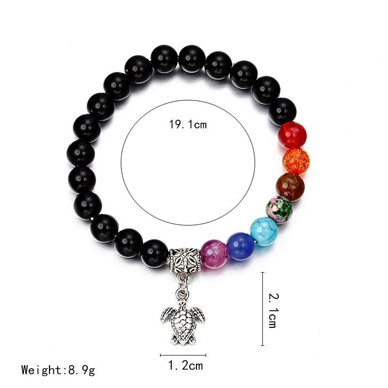 Classic Lava Stone Handmade Unisex  Beaded Bracelets - Indigo-Temple