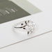 Olive Tree Branch Women's Open Ring - Indigo-Temple