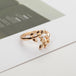 Olive Tree Branch Women's Open Ring - Indigo-Temple