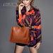 ACELURE™ Women's Leather Casual Tote Bag - Indigo-Temple