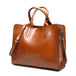 ACELURE™ Women's Leather Casual Tote Bag - Indigo-Temple