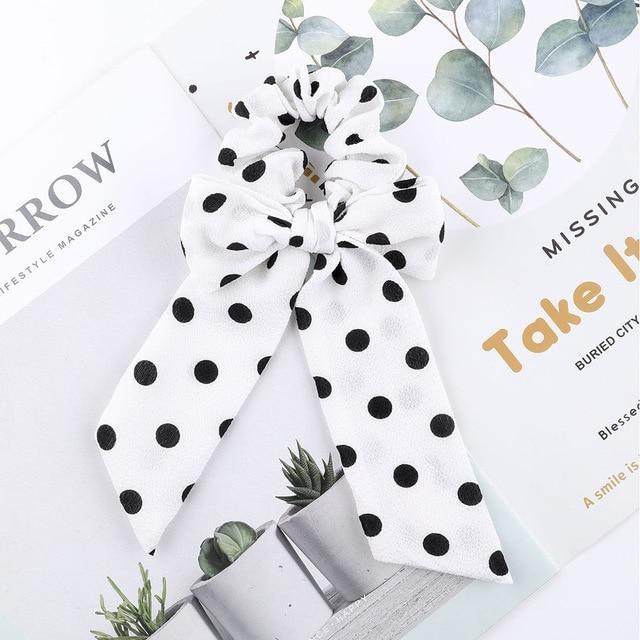 AWAYTR™ Stylish Elastic Hair-Bow Scrunchy - Indigo-Temple