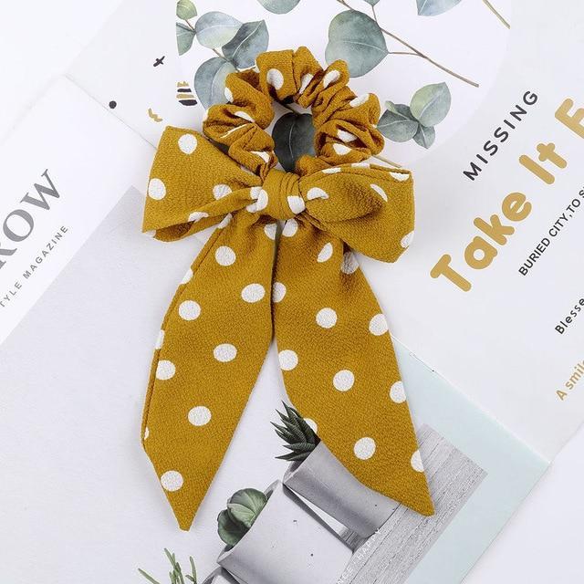 AWAYTR™ Stylish Elastic Hair-Bow Scrunchy - Indigo-Temple
