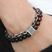 TrendsMax™ Stone Beaded Men's Chain Bracelet - Indigo-Temple