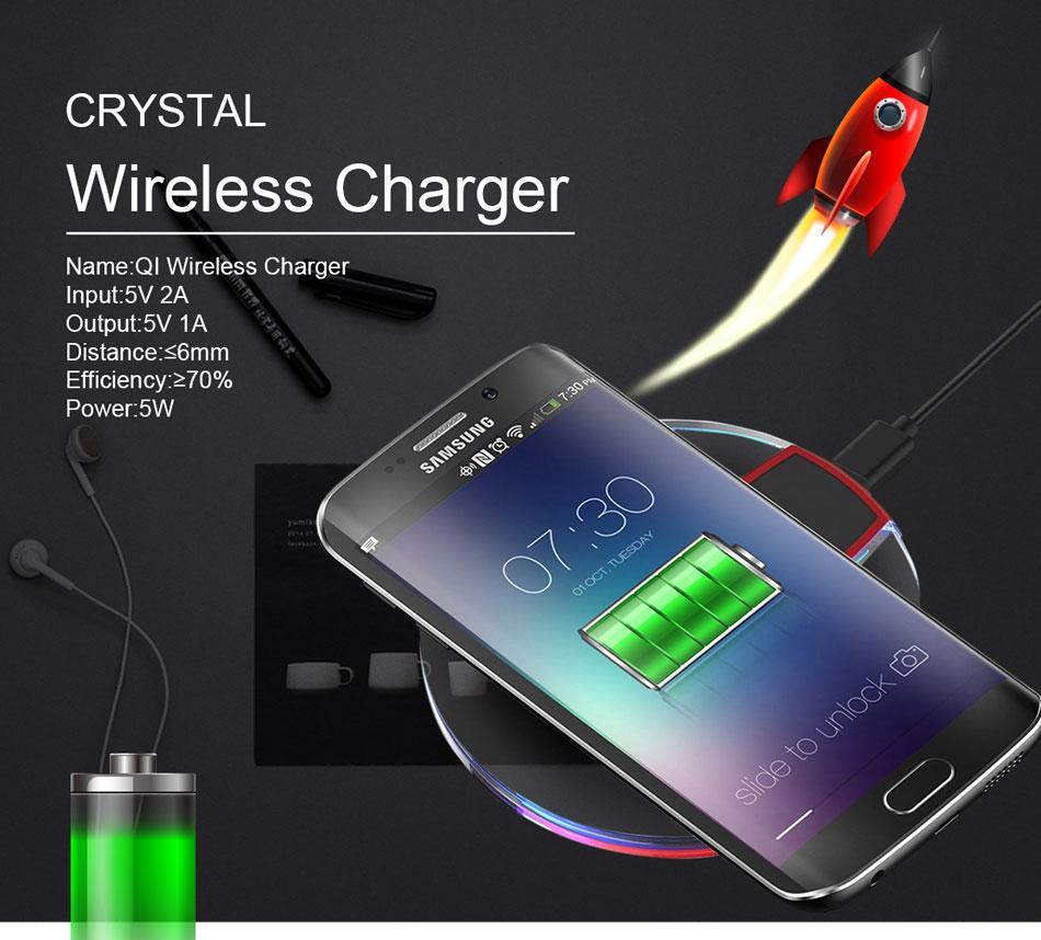 Universal Qi Wireless Charging Pad + Receiver - Indigo-Temple