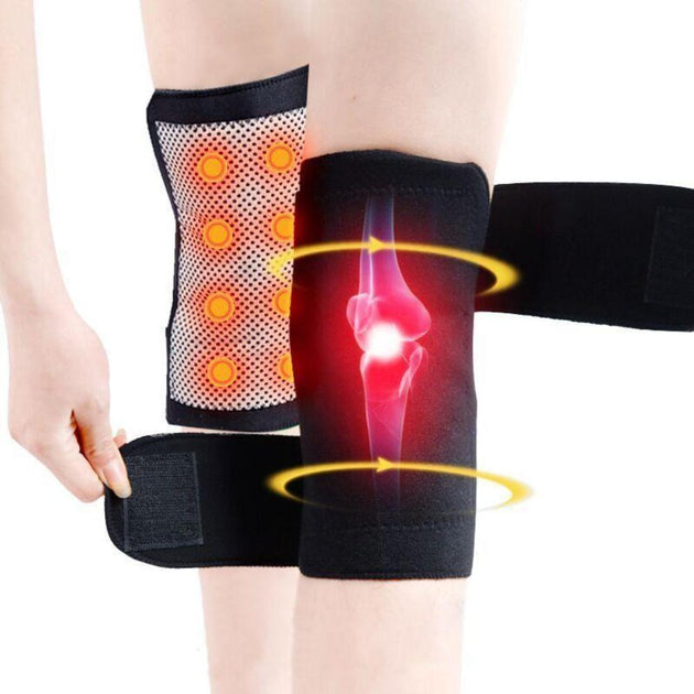 Self Heating Magnetic Knee Brace (2 pieces) - Indigo-Temple