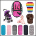 Baby Stroller breathable Sitting  Pad - Indigo-Temple