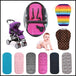 Baby Stroller breathable Sitting  Pad - Indigo-Temple