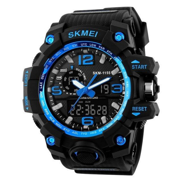 LED Military Waterproof Wristwatch - Indigo-Temple