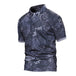TACVASEN  Sleeve Pocket Tactical Polo - Indigo-Temple