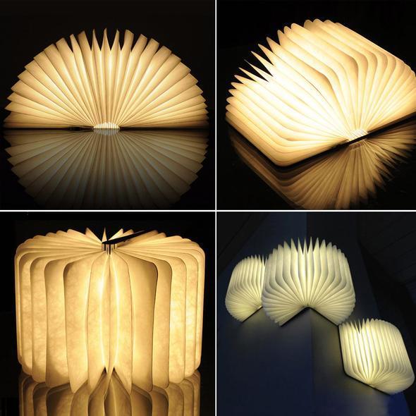 Spellbook™ Rechargeable Book Shaped LED Lamp - Indigo-Temple