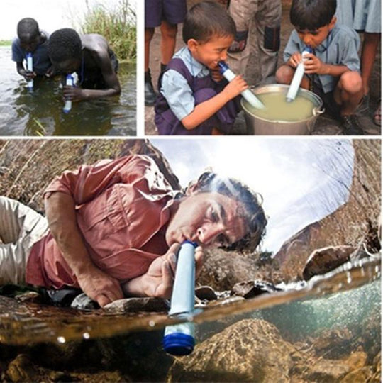 AquaStraw - Personal Water Purification Straw - Indigo-Temple