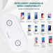 Dual-Coil Qi Wireless Quick-Charge Pad - Indigo-Temple