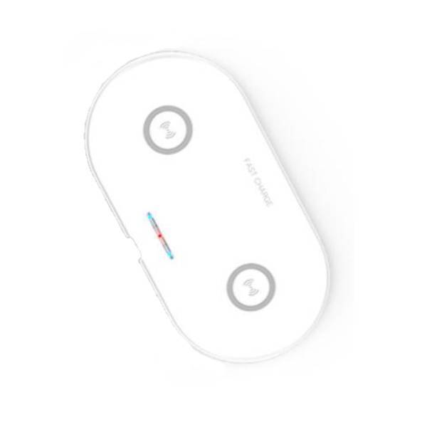 Dual-Coil Qi Wireless Quick-Charge Pad - Indigo-Temple